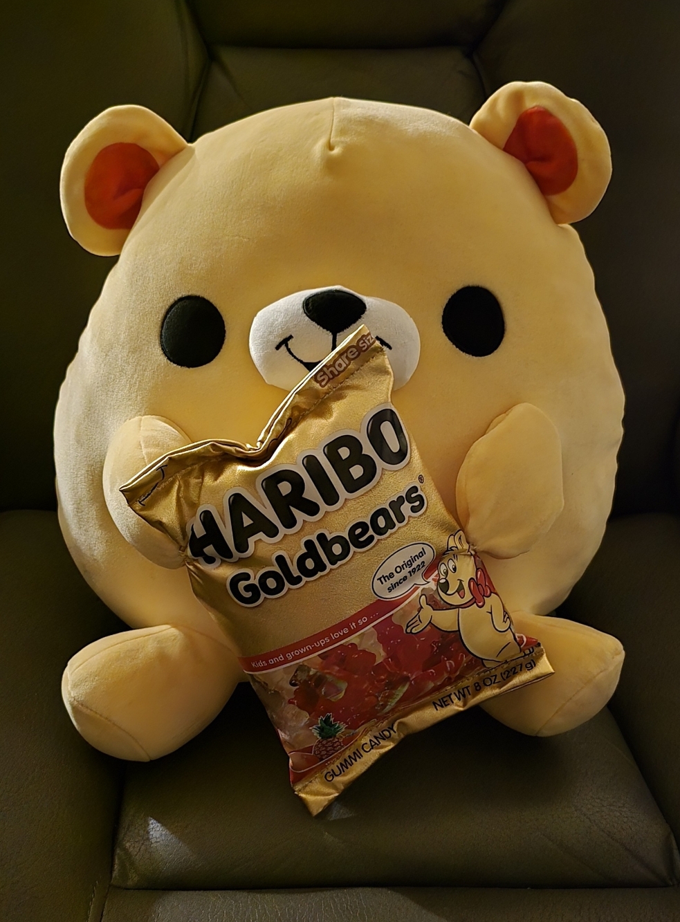 Haribo Goldbears Plush Toy Yellow & Red Like New